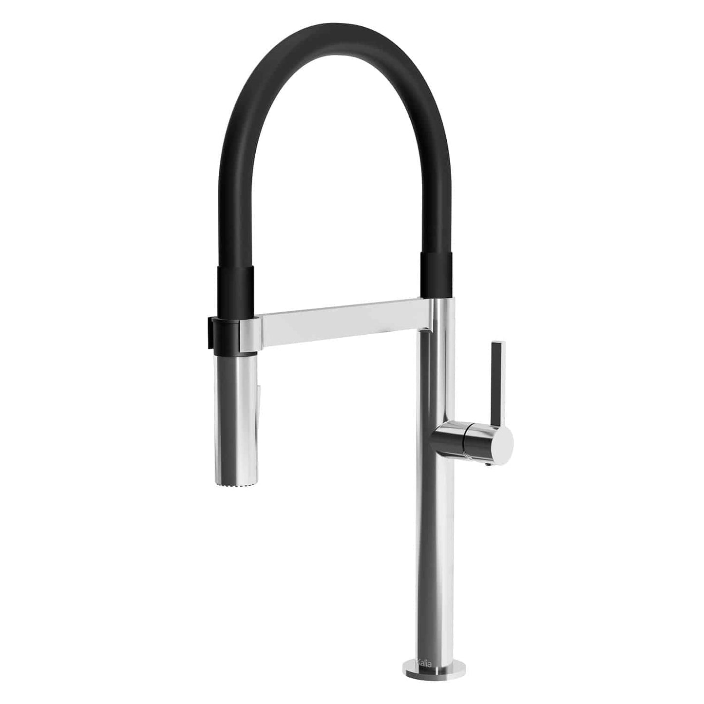 Kalia EXKI diver 20" PVC Hose Single Handle Kitchen Faucet Pull-Down Dual Spray- Chrome - Renoz