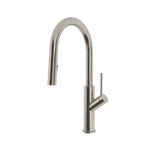 Kalia KARISMATIK 17" Single Handle Kitchen Faucet Pull-Down Dual Spray -Stainless Steel PVD - Renoz