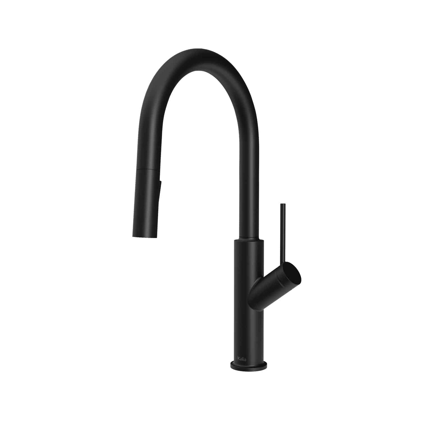 Kalia KARISMATIK 17" Single Handle Kitchen Faucet Pull-Down Dual Spray- Matte Black - Renoz