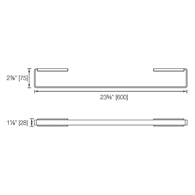 Laloo Lincoln Single Towel Bar L6224