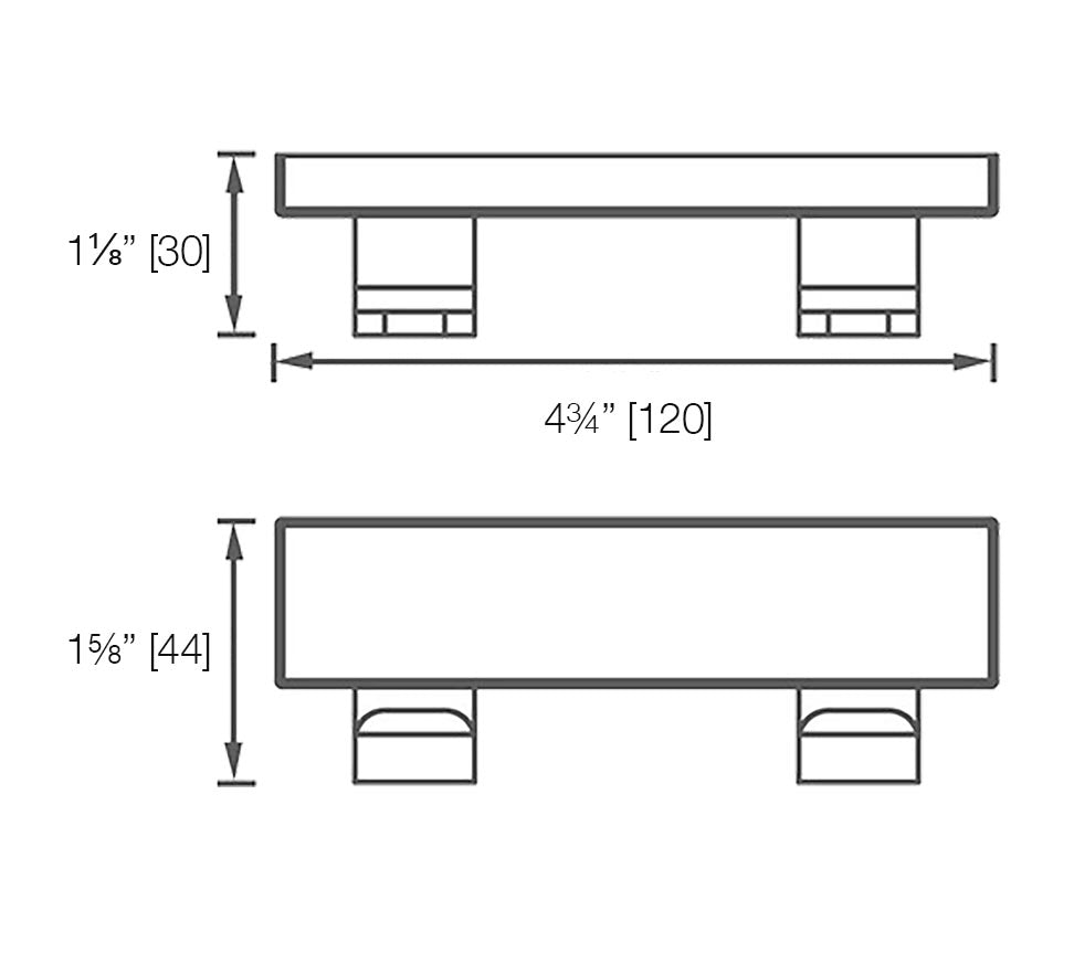 Laloo Lincoln Double Robe Hook L6282