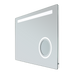 WarmlyYours Judy Wall Mounted 36ʺ x 24ʺ LED Mirror with Built-in Magnifying Mirror and Defogger