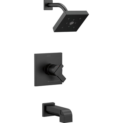 Delta ARA Monitor 17 Series H2Okinetic Tub & Shower Trim -Matte Black (Valve Sold Separately)