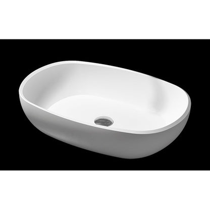 Slik Portfolio - Lavabo rectangulaire à surface solide Slik Stone