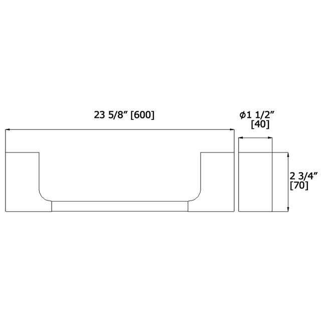 Laloo Payton Single Towel Bar P5624