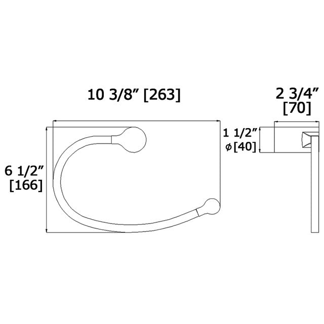 Laloo Payton Hand Towel Ring P5680