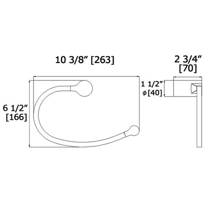 Laloo Payton Hand Towel Ring P5680