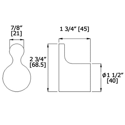 Laloo Payton Single Hook P5682