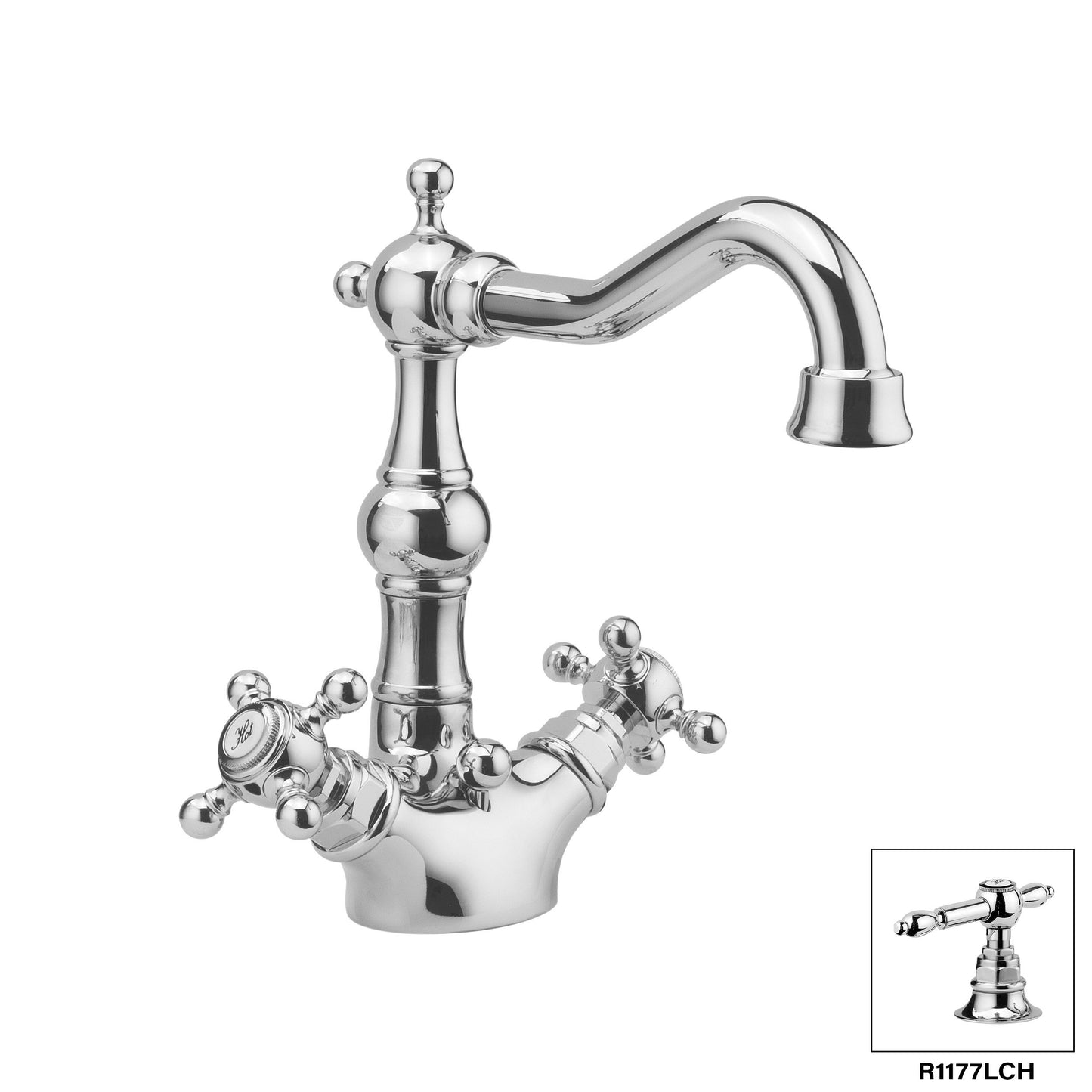 Aquadesign Products Lavabo monotrou – Drain inclus (Julia R1177) - Chrome