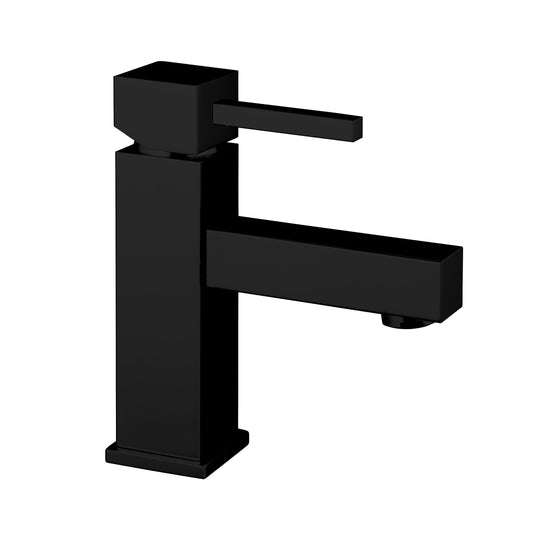 Aquadesign Products Lavabo monotrou - Drain inclus (Cube R1718) - Noir mat