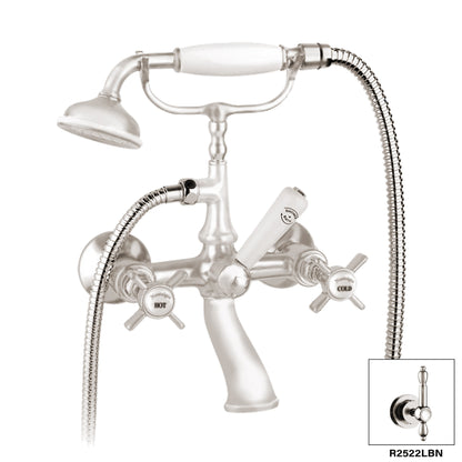 Remplisseur de baignoire mural Aquadesign Products (Nostalgia R2522X) - Nickel brossé