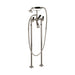 Aquadesign Products Floor Mount Tub Filler (Regent R2924L) - Polished Nickel w/Black Handle