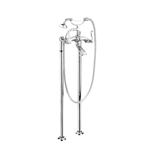 Aquadesign Products Floor Mount Tub Filler (Classic R2936L) - Chrome