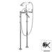 Aquadesign Products Floor Mount Tub Filler (Manhattan R2953L) - Chrome