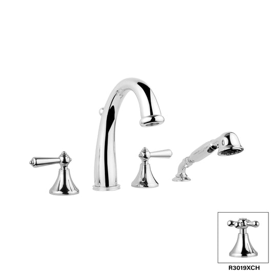 Produits Aquadesign 4 pièces. Support de pont (London R3019L) - Chrome