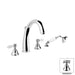 Produits Aquadesign 4 pièces. Support de pont (Colonial R3032L) - Chrome