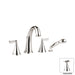 Produits Aquadesign 4 pièces. Support de pont (Manhattan R3053L) - Nickel poli