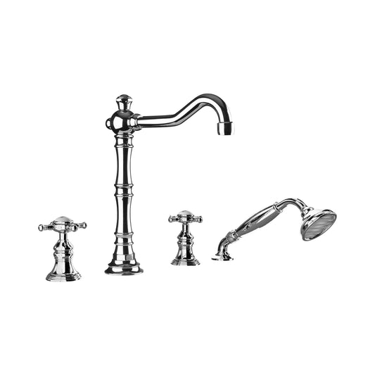 Produits Aquadesign 4 pièces. Support de pont (Queen R3075) - Chrome