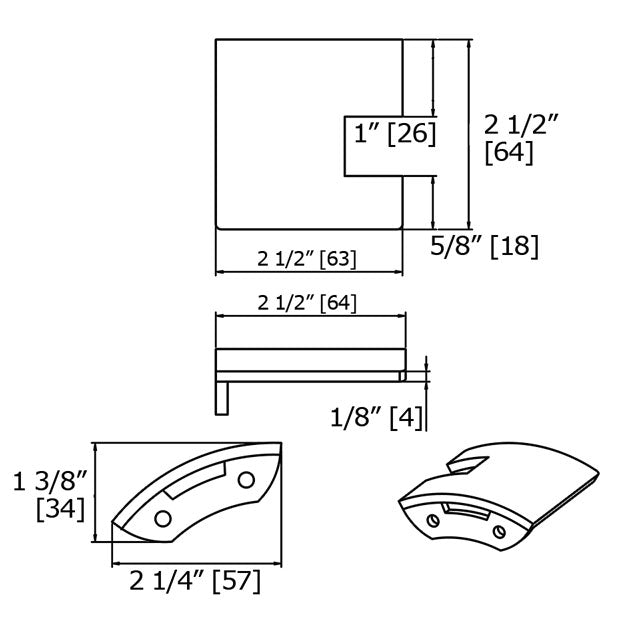 Laloo Radius Robe Hook R3082