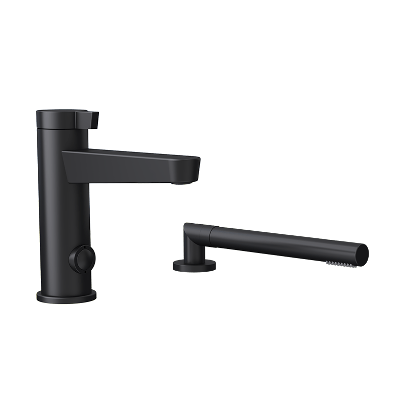 Rubi Abyss Two Pieces Bathtub Faucet- Black - Renoz