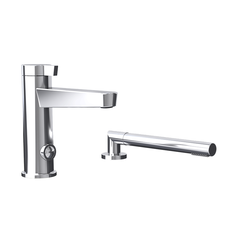 Rubi Abyss Two Pieces Bathtub Faucet- Chrome - Renoz