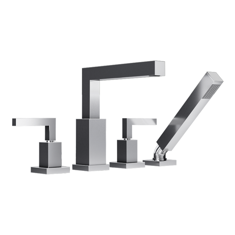 Rubi Jawa Four-piece Bathtub Faucet- Chrome - Renoz