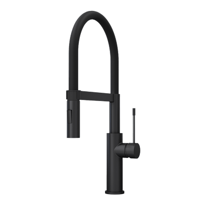 Rubi Soba Single-lever Professional Style Kitchen Faucet-Black - Renoz