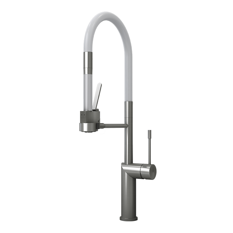 Rubi Sakai Single-lever Professional Style Kitchen Faucet-Stainless Steel - Renoz