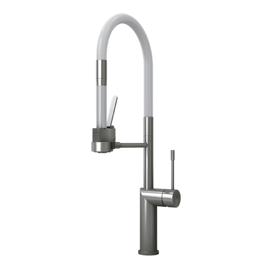 Rubi Sakai Single-lever Professional Style Kitchen Faucet-Stainless Steel - Renoz