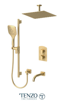 Tenzo - Delano Pressure Balanced T-box Shower Kit With 3 Functions - DEPB33-511325