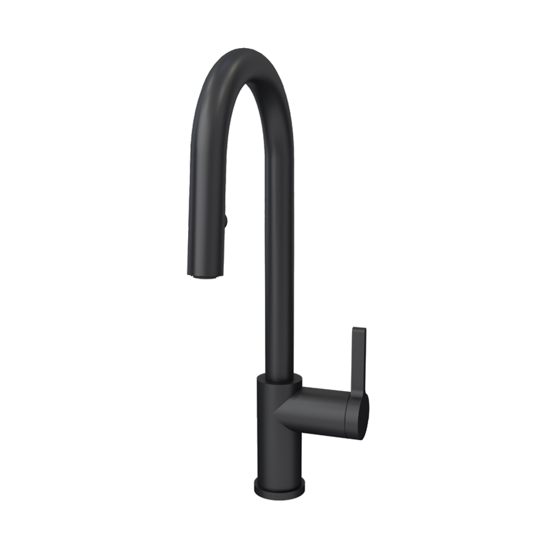 Rubi Endricks - Single Lever Kitchen Faucet-Black - Renoz