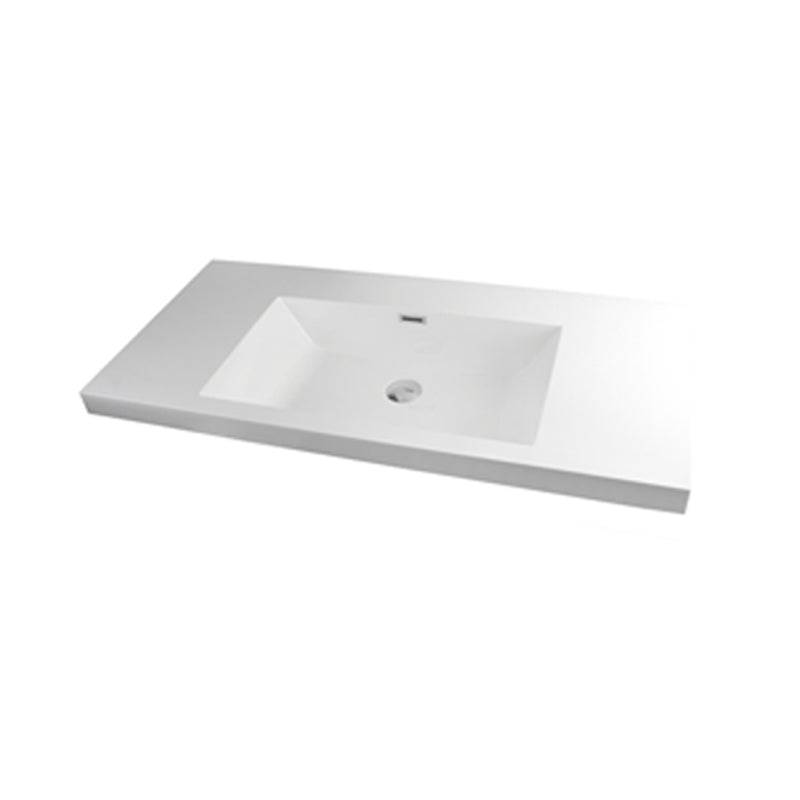 Rubi Arto TO100S Slim Countertop Basin With Overflow - Renoz