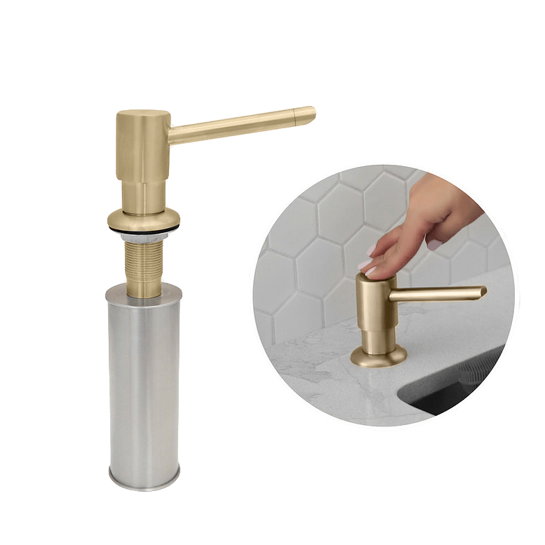 Stylish Stainless Steel Soap Dispenser Pump Liquid Hand Lotion Dispenser S-01G - Renoz