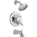 Delta Garniture de baignoire et de douche LAHARA Monitor série 17 - Chrome (valves non incluses)