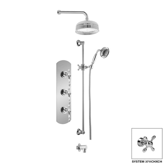 Ensemble de douche Aquadesign Products (Chopin 3711CHL) - Chrome