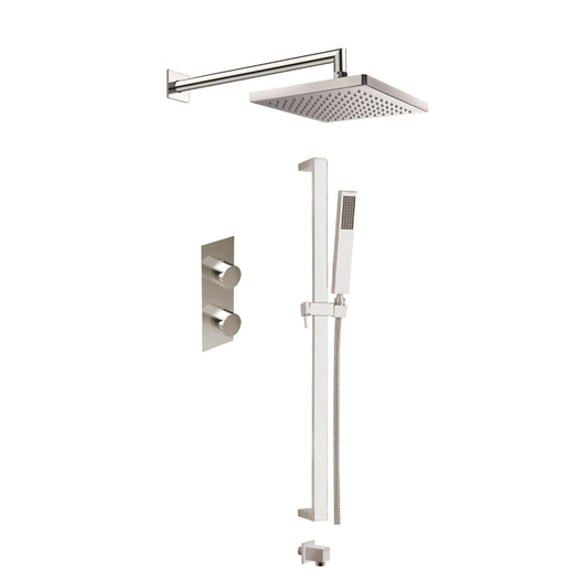 Ensemble de douche Aquadesign Products (Système X9), nickel brossé