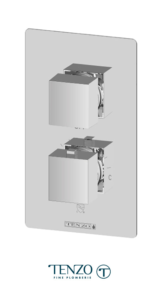 Tenzo - Valve T-box Slik Chrome avec 2 fonctions (thermostatique)