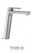 Tenzo - Robinet de lavabo haut monotrou Quantum Chrome avec drain de trop-plein