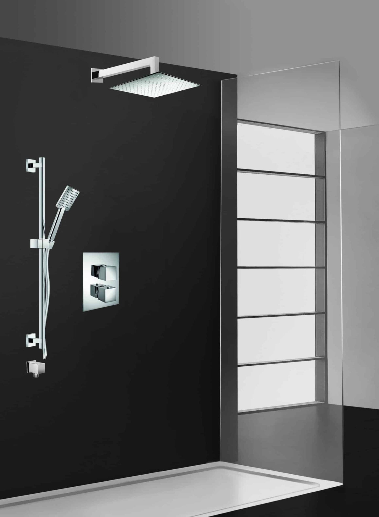 PierDeco Palazzani Track Kit 8 Shower Set - Renoz