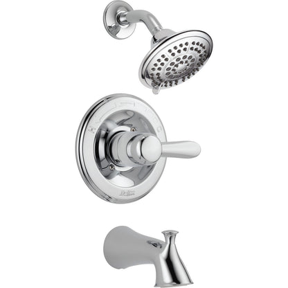 Delta Garniture de baignoire et de douche LAHARA Monitor série 14 - Chrome (valve vendue séparément)