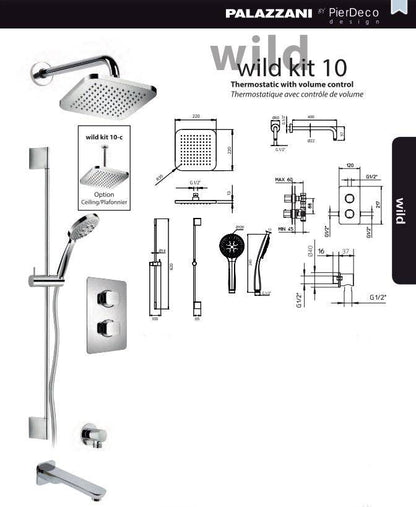 PierDeco Palazzani Wild Shower Kit - WILD KIT 10-XX - Renoz