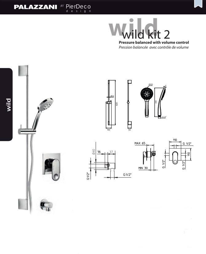 PierDeco Palazzani Wild 2 Shower Kit - Renoz