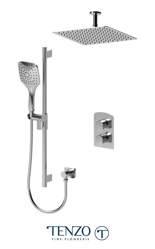 Tenzo - Kit de douche Delano T-box avec 2 fonctions (pression équilibrée) - DEPB32-21132