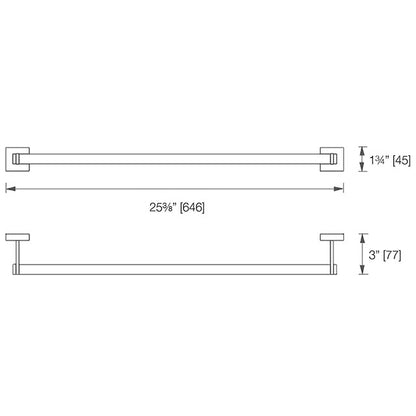 Laloo Yukon Single Towel Bar Y5424