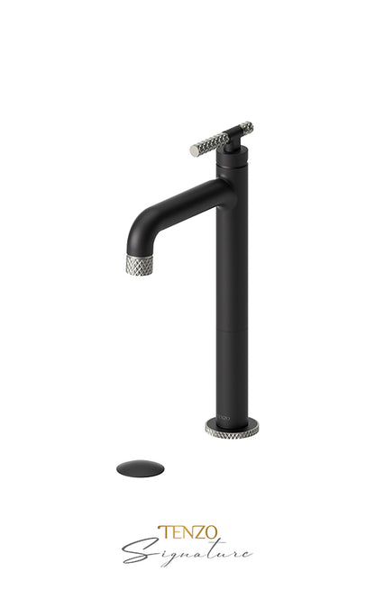 Robinet de lavabo monotrou haut 11H Tenzo BELLACIO -C avec drain