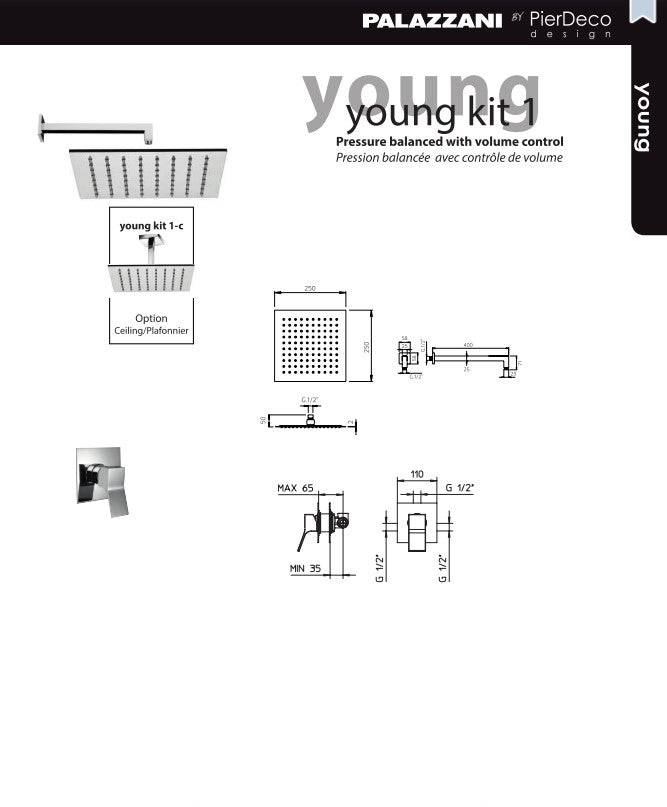 PierDeco Palazzani Young Shower Kit - YOUNG KIT 1-XX - Renoz